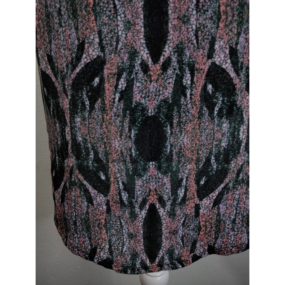 3/$20 BP. Purple Geometric Print Boho Pink Green Tank Top Tunic Dress Size S - Picture 9 of 10